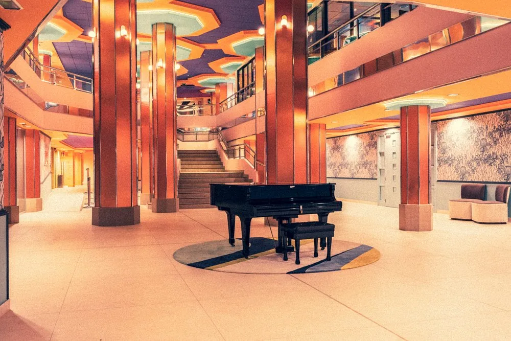 Lobby interior at Marina Hotel Benidorm