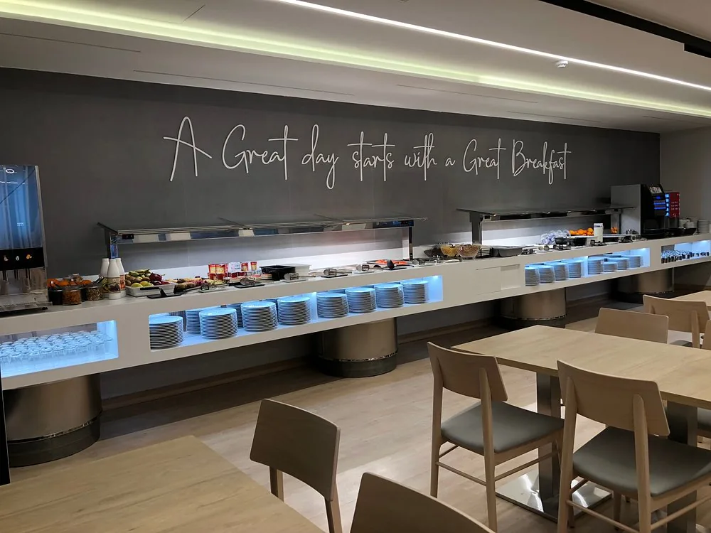 Breakfast buffet at Hotel Perla Benidorm
