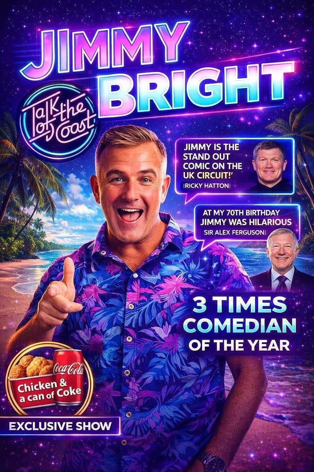 Jimmy Bright Jimmy Bright at Talk of the Coast — Benidorm event poster
