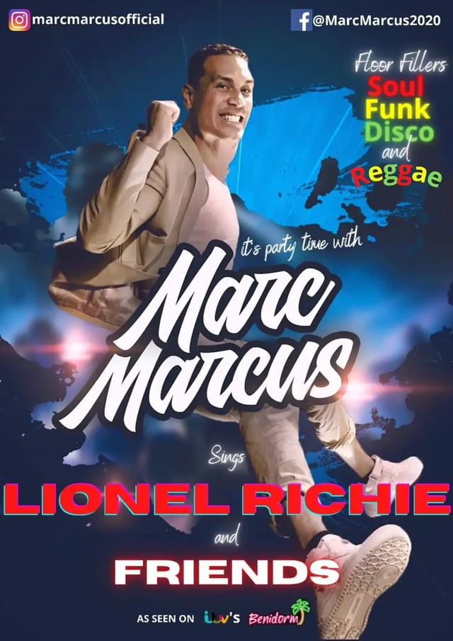 Lionel Richie Tribute Lionel Richie Tribute at Riviera Music Lounge — Benidorm event poster